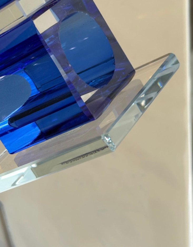 Koyu Mavi Kristal Mumluk Seti - Görsel 4