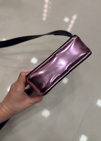 Pembe Parlak Tommy Jeans Kadın Çapraz Çanta - Görsel 5