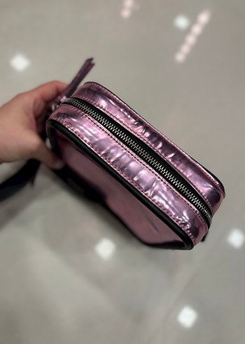 Pembe Parlak Tommy Jeans Kadın Çapraz Çanta - Görsel 2