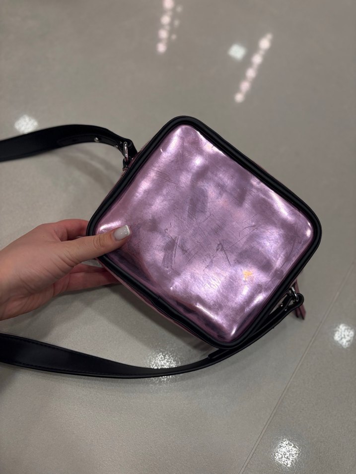 Pembe Parlak Tommy Jeans Kadın Çapraz Çanta - Görsel 3