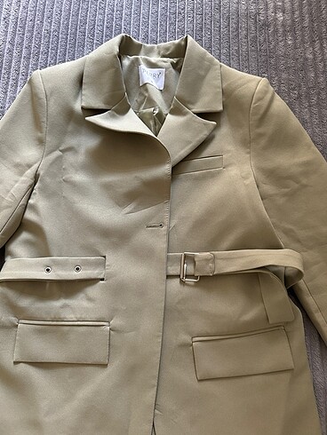 m Beden kemerli blazer ceket