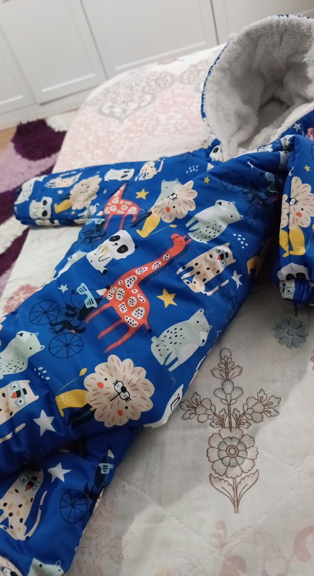 Renkli Desenli Bebek Erkek Astronot Tulum - Görsel 4