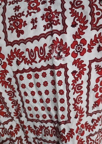 42 Beden Bordo Nakışlı Bohem Uzun Elbise