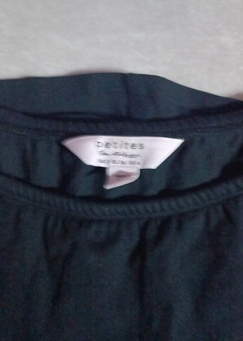 Les Petites Siyah Fırfırlı Kayık Yaka Hamile Bluzu