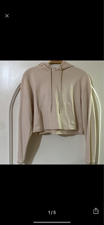 bershka bej sweatshirt