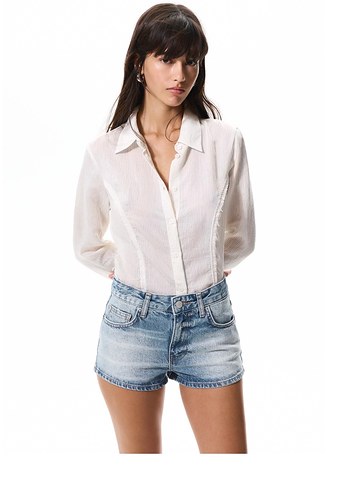 Pull&Bear mini jean şort - Görsel 2