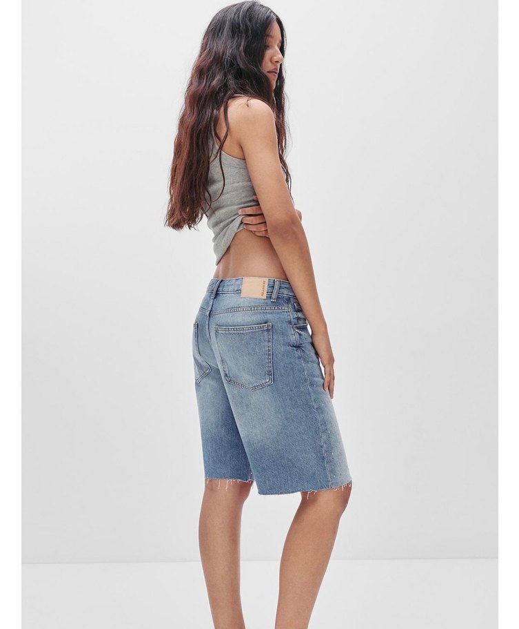 Pull&Bear taşlı jean şort - Görsel 3
