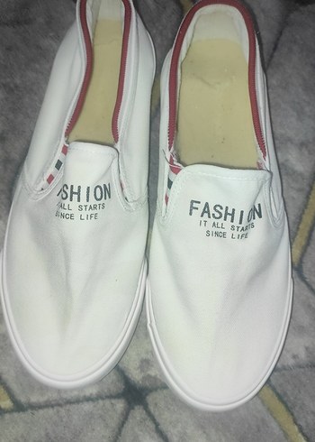 Beyaz Elastik Kadın Sneakers Stiletto Topuklu