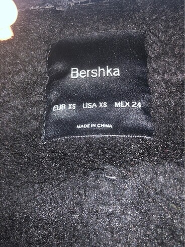 xs Beden siyah Renk Bershka deri mont