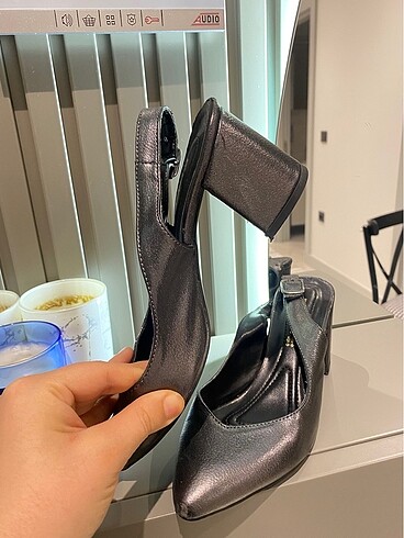 37 Beden gri Renk Topuklu ayakkabı