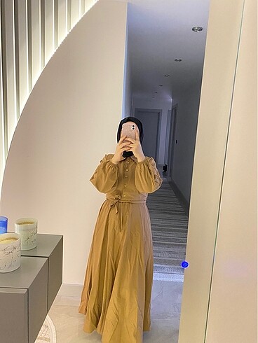 diğer Beden camel Renk Elbise