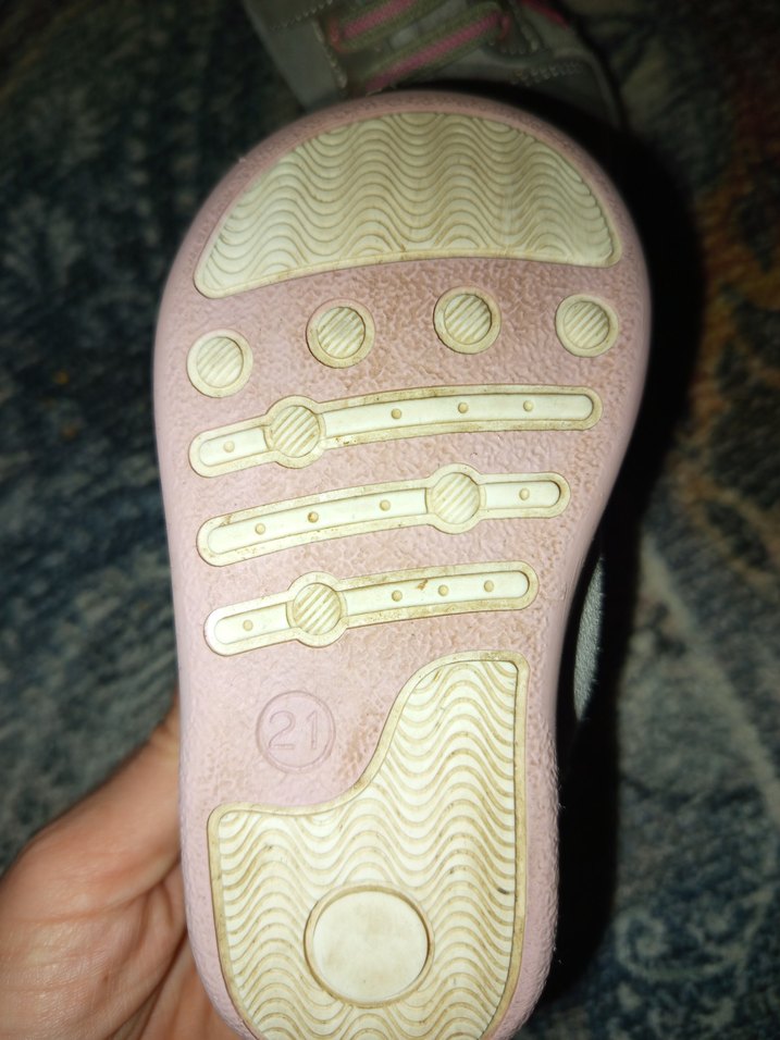 Kız Çocuk İlk Adım Ayakkabısı Pembe Gri - Görsel 3