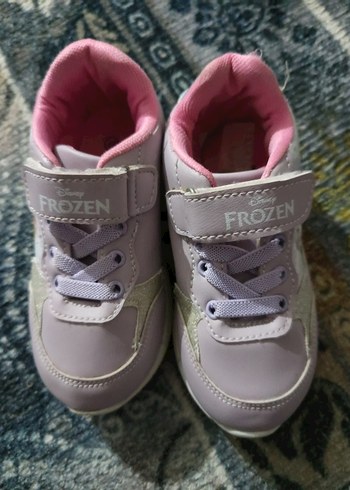 Kız Çocuk Pembe Frozen Baskılı Spor Ayakkabı - Görsel 3