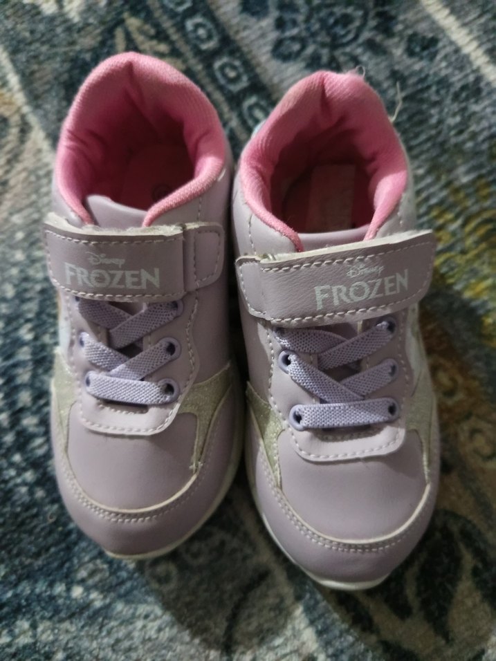 Kız Çocuk Pembe Frozen Baskılı Spor Ayakkabı - Görsel 3
