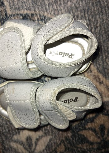 Gri Cırt Cırtlı Kız Çocuk Terlik - Görsel 2