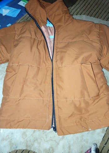 Erkek Çocuk Kahverengi Fermuarlı Mont - Görsel 2