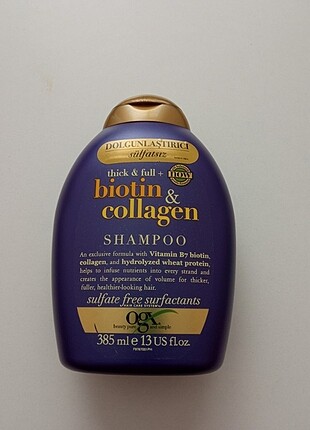 Ogx Dolgunlaştırıcı Biotin ve Kolajen Şampuan 385 ml