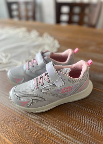 Diğer Kız Çocuk Gri-Pembe Spor Ayakkabı Velcro