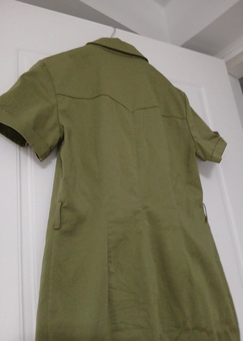 Kısa Kollu Kemerli Hamile Tulum - Görsel 2