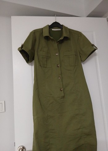 Kısa Kollu Kemerli Hamile Tulum - Görsel 3