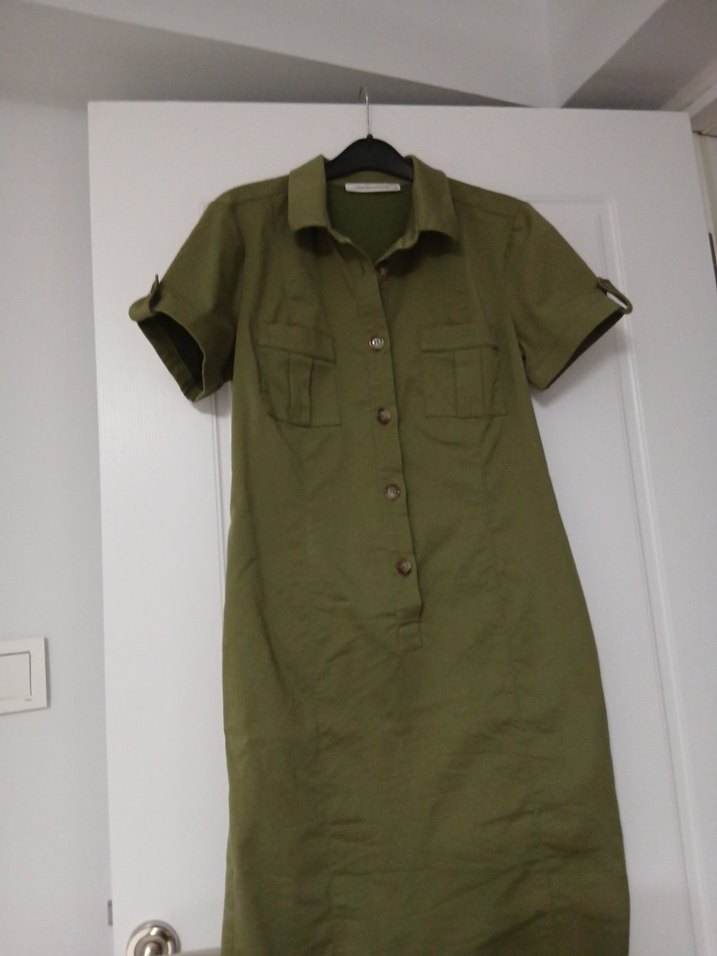 Kısa Kollu Kemerli Hamile Tulum - Görsel 3