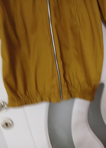 Kapüşonlu Fermuarlı Kahverengi Midi Yağmurluk - Görsel 6