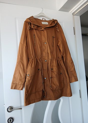 Bej Midi Kadın Süet Düğmeli Ceket - Görsel 3