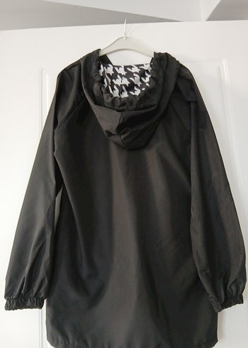 Kadın Siyah Kapüşonlu Goth Ceket - Görsel 4