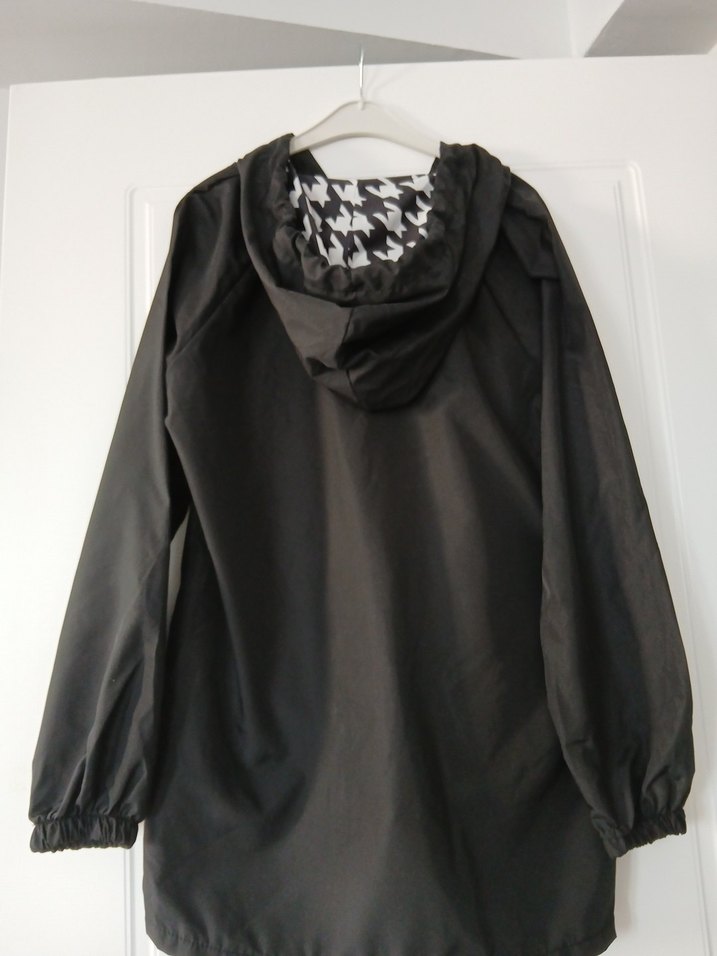 Kadın Siyah Kapüşonlu Goth Ceket - Görsel 4