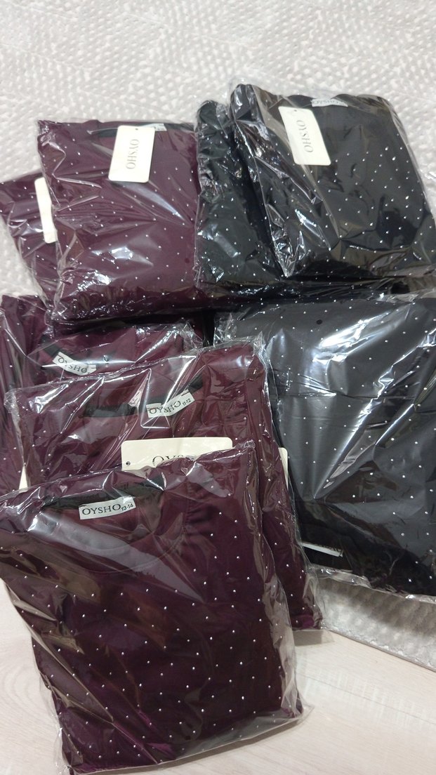 Bordo Puantiyeli Kız Sweatpant Takımı - Görsel 2