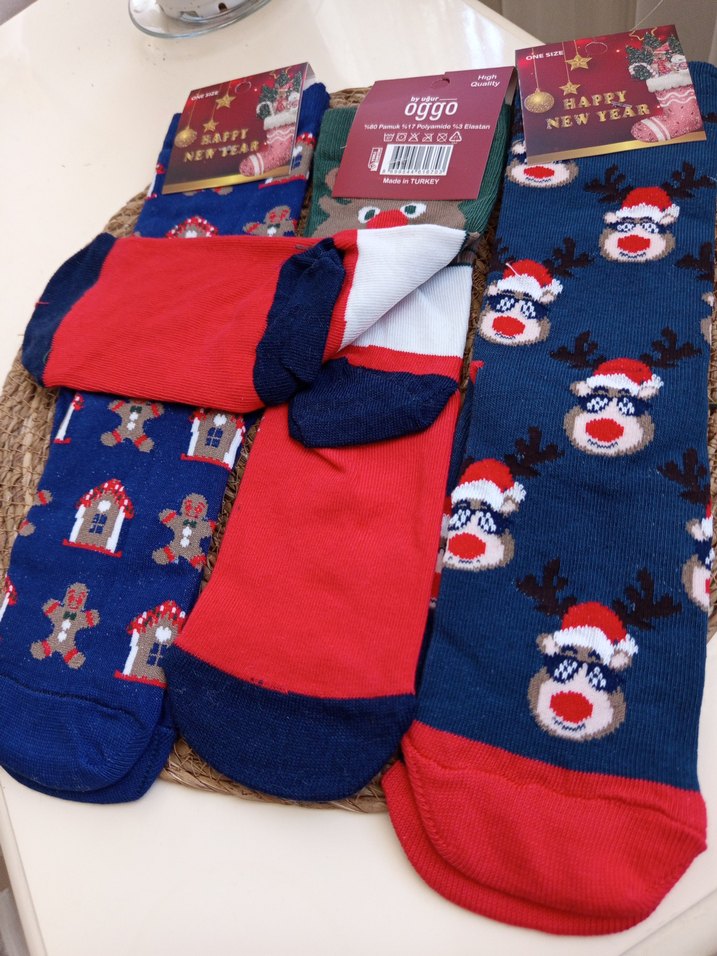renkli yılbaşı çorapları - Görsel 2