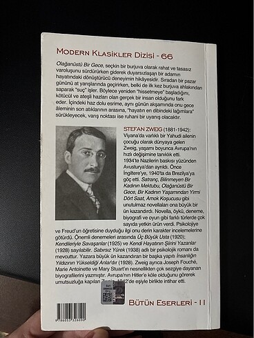  Beden Stefan Zweig- Olağanüstü Bir Gece, İş Bankası Yayınları