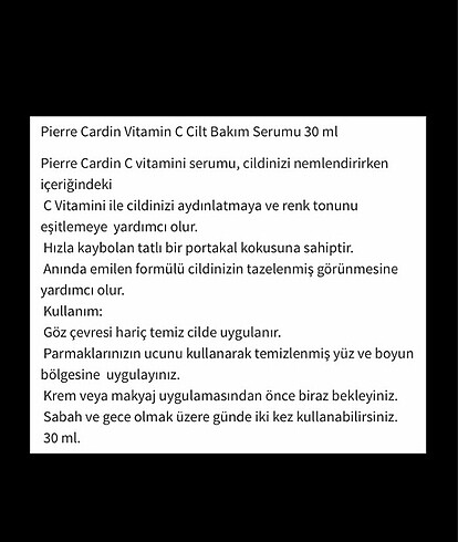  Beden C vitamin serum