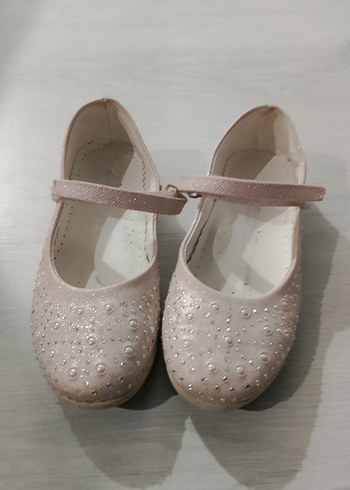 Kız Çocuk Pembe Tokalı Babet Ayakkabı - Görsel 3