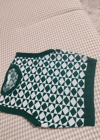 Koyu Yeşil Kadın Triko Süveter - Görsel 3