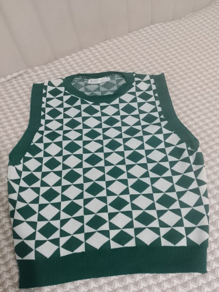 Koyu Yeşil Kadın Triko Süveter - Görsel 2