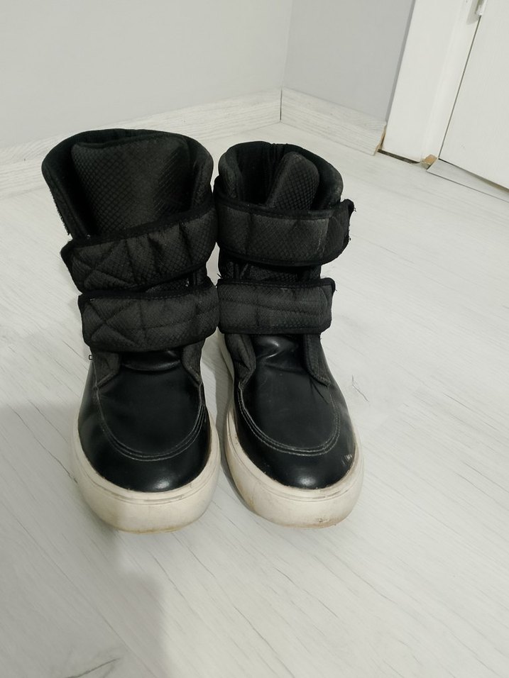 kız Çocuk Siyah Cırtcırtlı Sneakers - Görsel 2