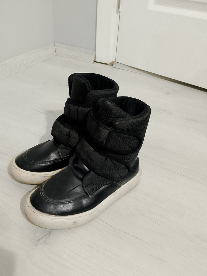 kız Çocuk Siyah Cırtcırtlı Sneakers - Görsel 3