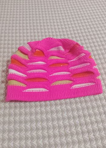 Renkli Örgü çocuk Bere - Görsel 2