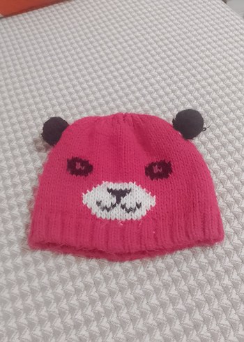 Renkli Nakışlı Çocuk Triko Bere - Görsel 2