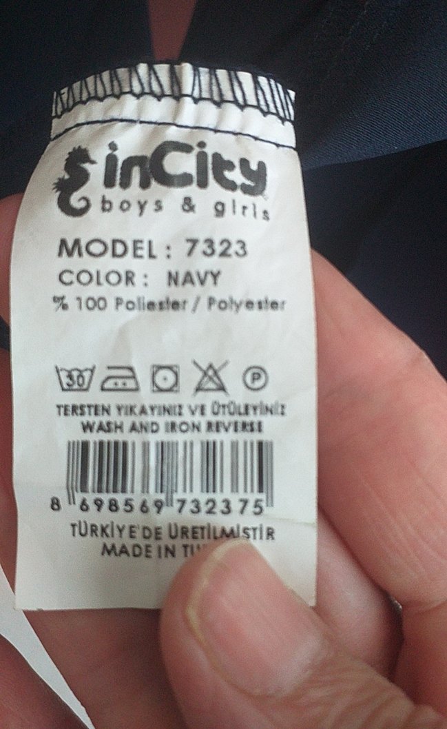 Zincir Detaylı Kısa Mavi Kadın Blazer - Görsel 3