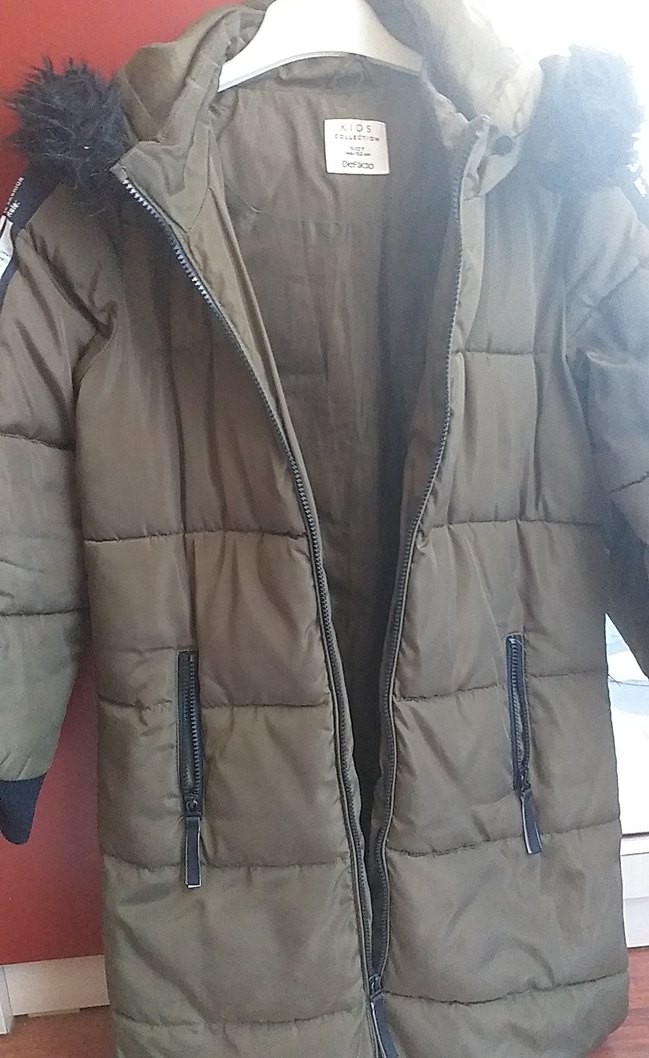 Kürklü Uzun Kahverengi Kadın Kış Montu - Görsel 3