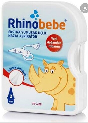 Burun aspiratörü ve yedek ucu 