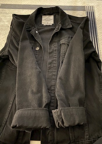 LC Waikiki Siyah Düğmeli Kadın Denim Ceket