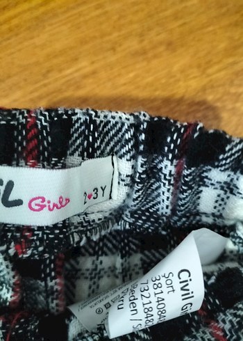 Düğmeli Ekose Gri Midi şort kaşe - Görsel 3