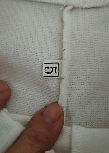 Beyaz İspanyol paça tayt 5 yaş - Görsel 3