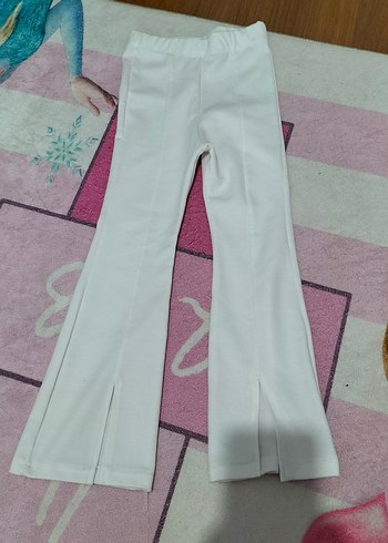 Beyaz İspanyol paça tayt 5 yaş - Görsel 2