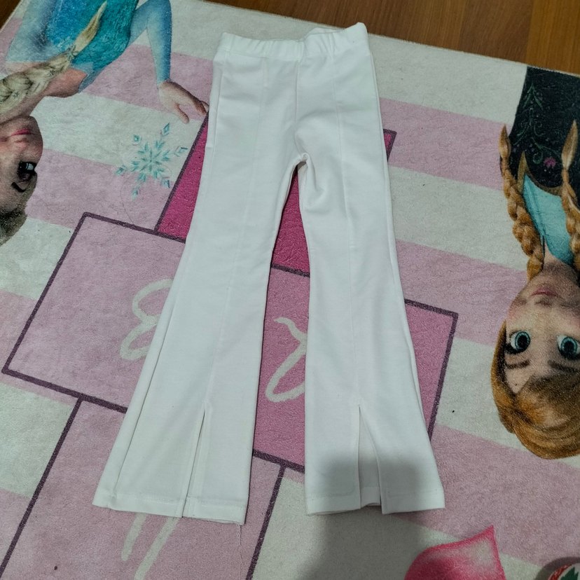 Beyaz İspanyol paça tayt 5 yaş - Görsel 2