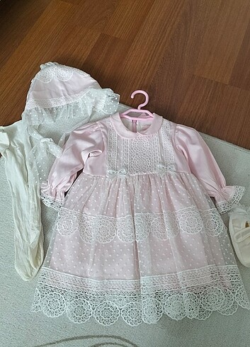 Pugi Baby Özel gün elbise 3-6 ay yeni