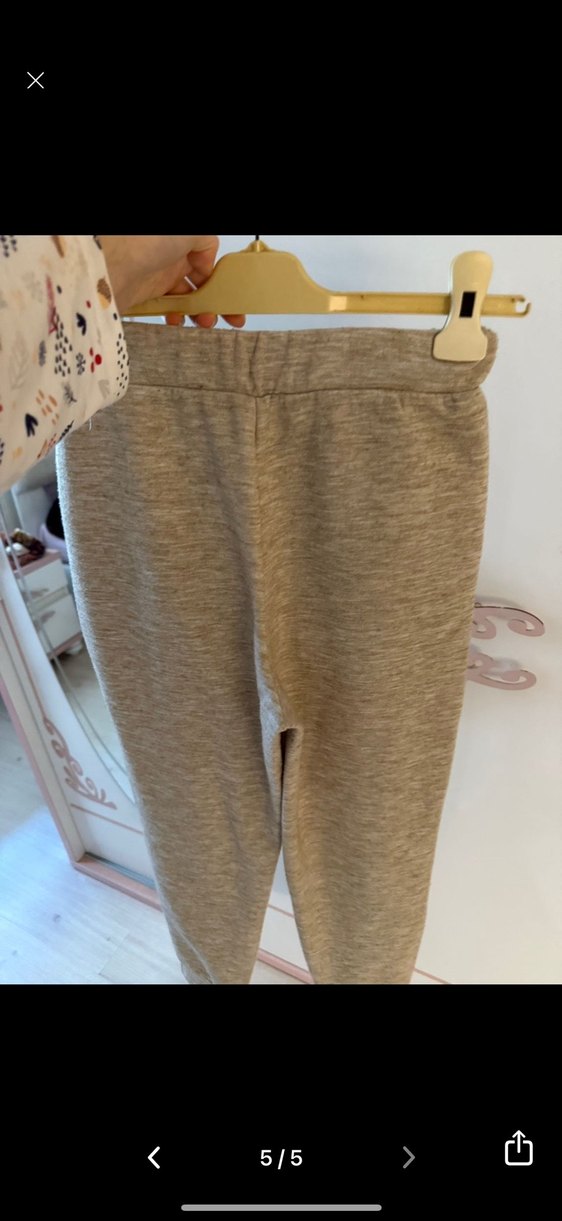 Bej kadın mango Rahat Kesim Eşofman - Görsel 5